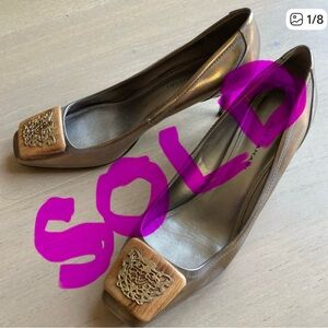 Elie Tahari‎ Gold/ Silver Pump / SZ 38/8